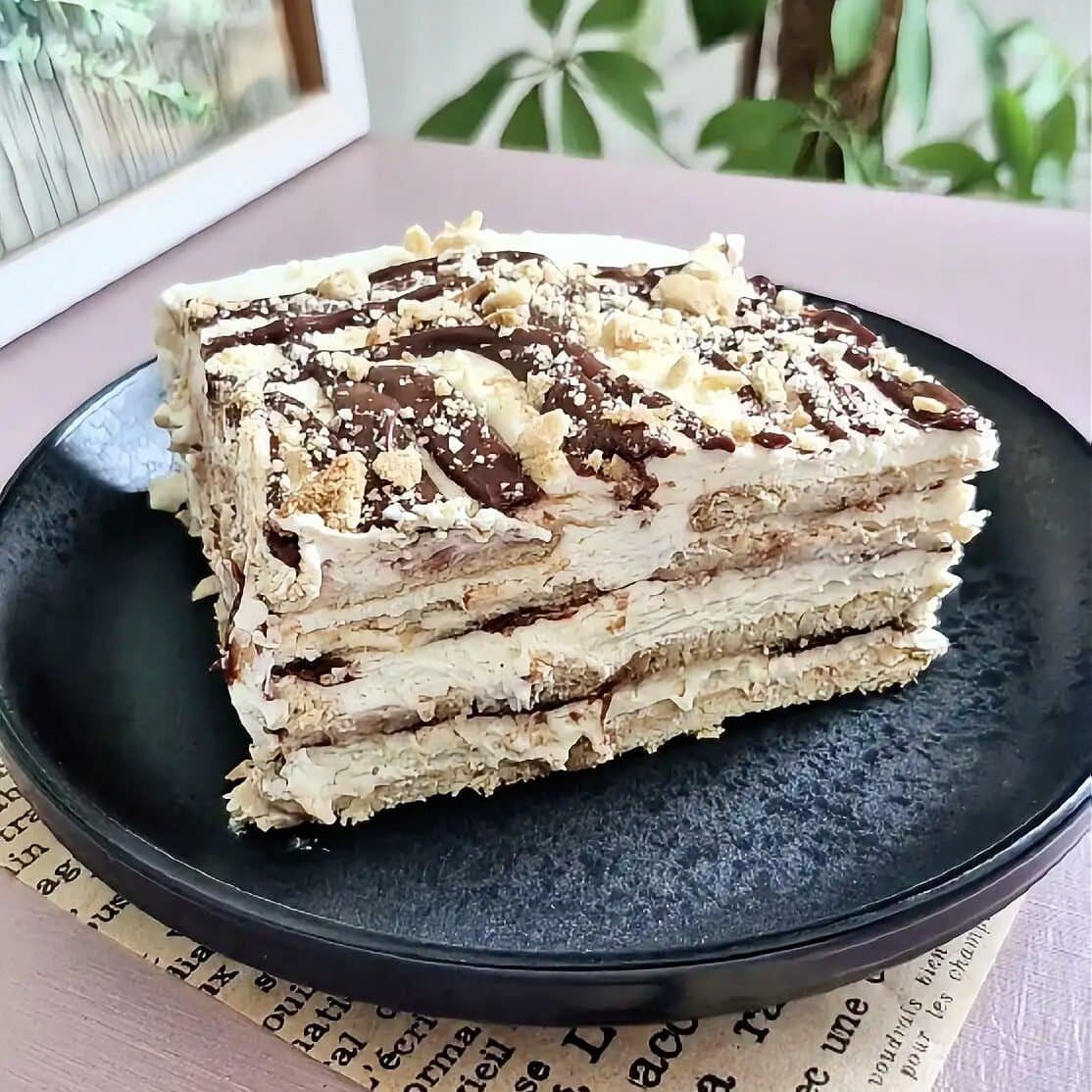 No bake nutella cake