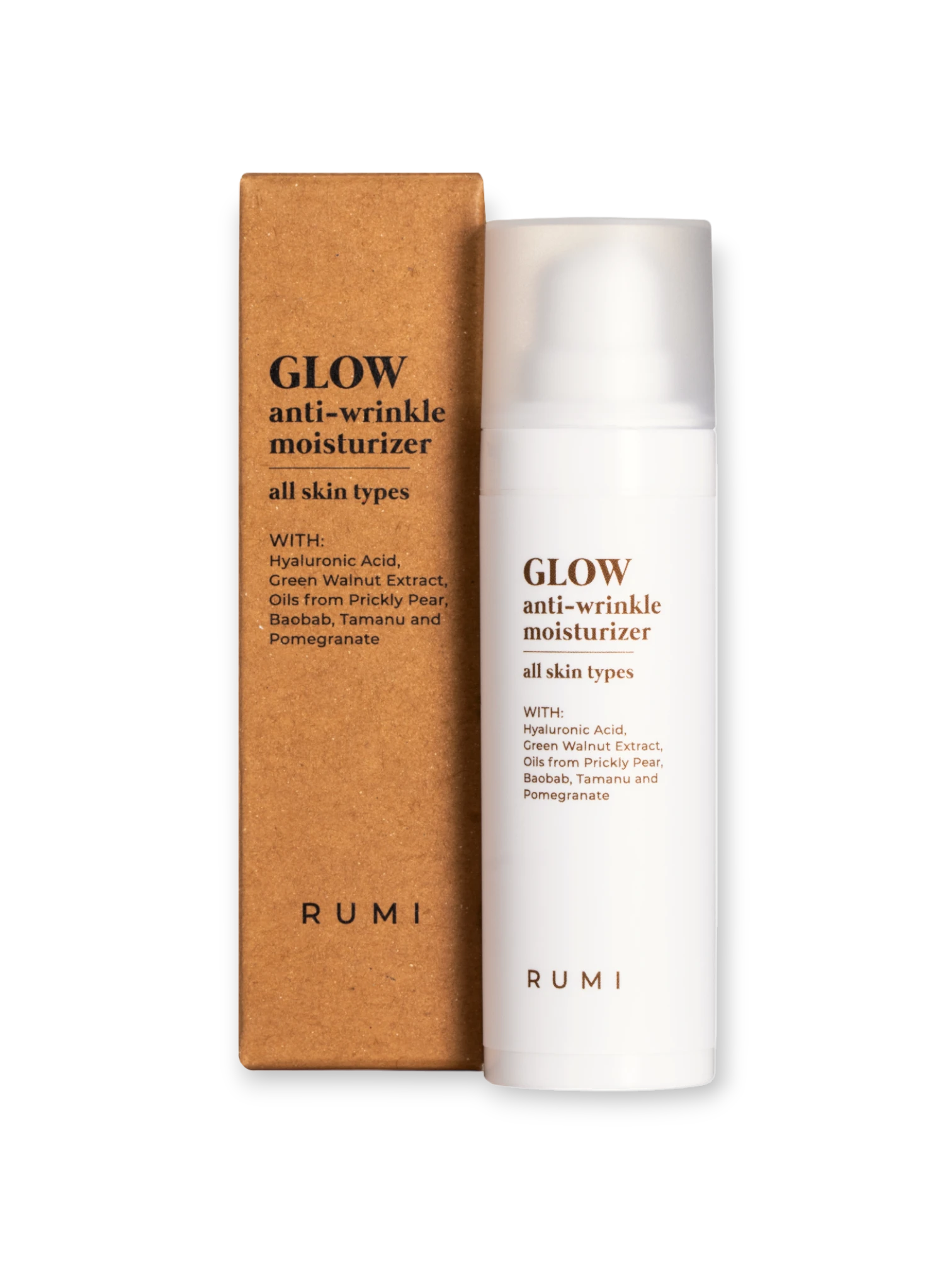 Дълбоко хиратиращ дневен крем за лице, серия GLOW, Rumi Cosmetics