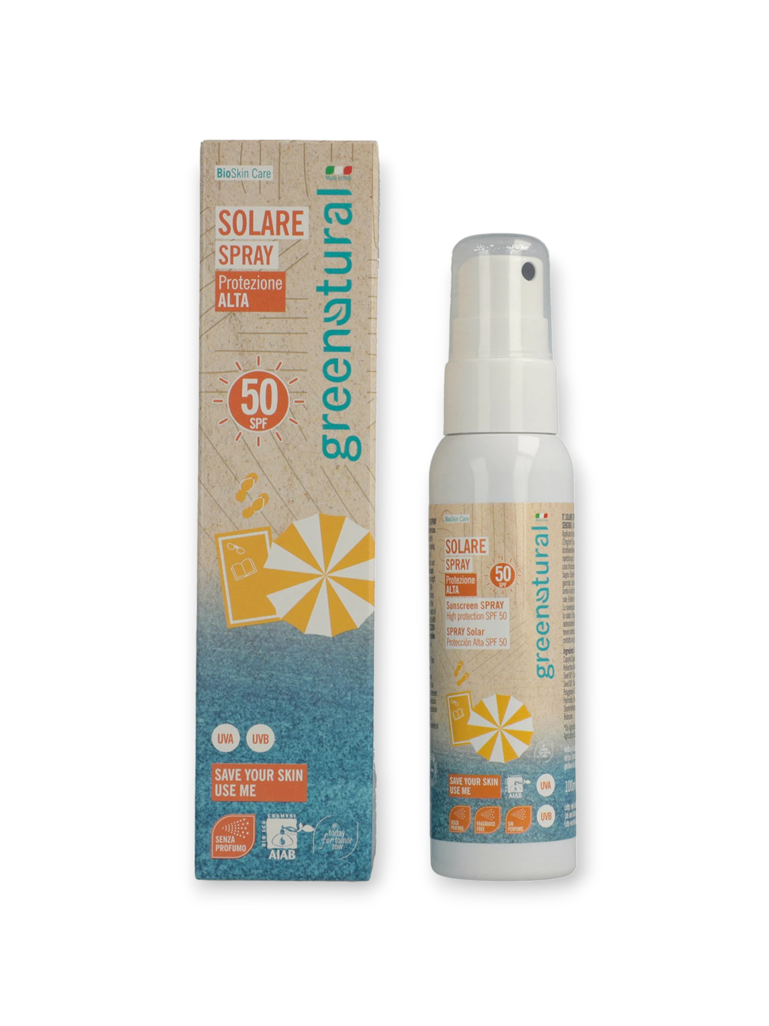 Слънцезащитен спрей SPF 50 100 мл Greennatural