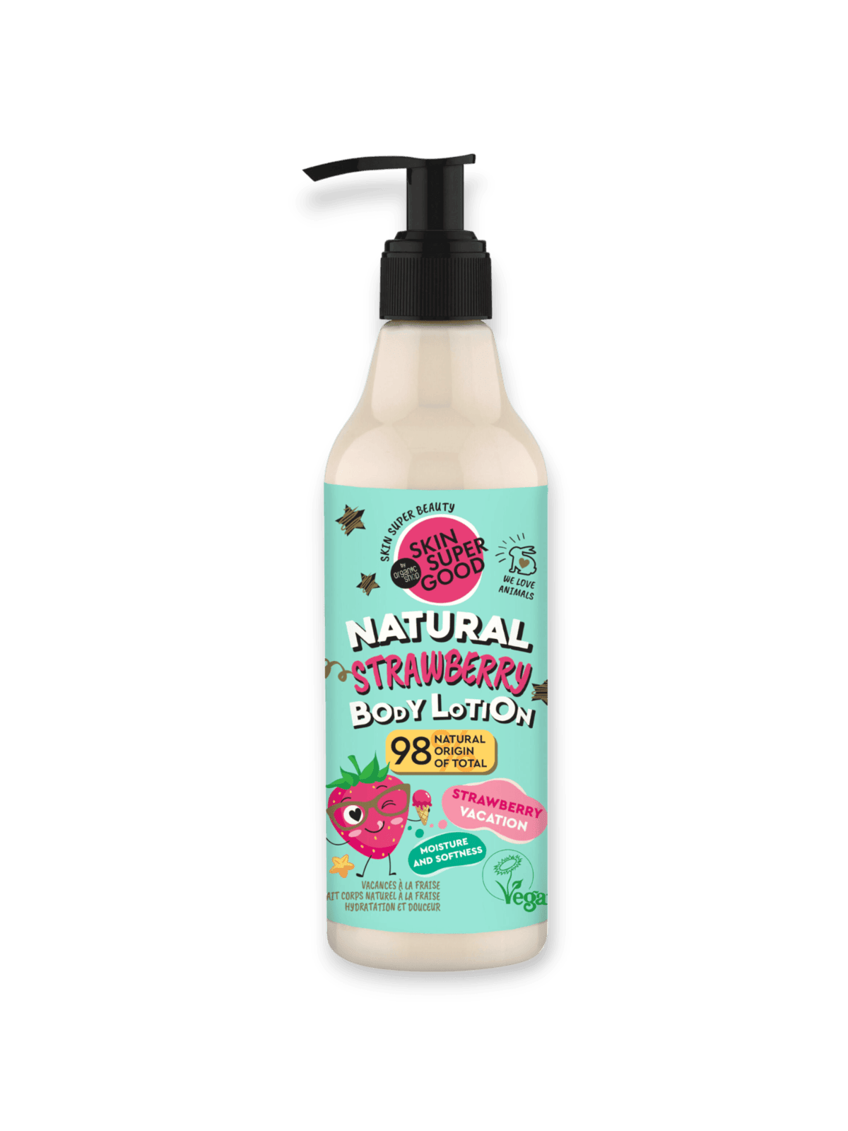 Лосион за тяло Ягода, Organic Shop, 250 мл
