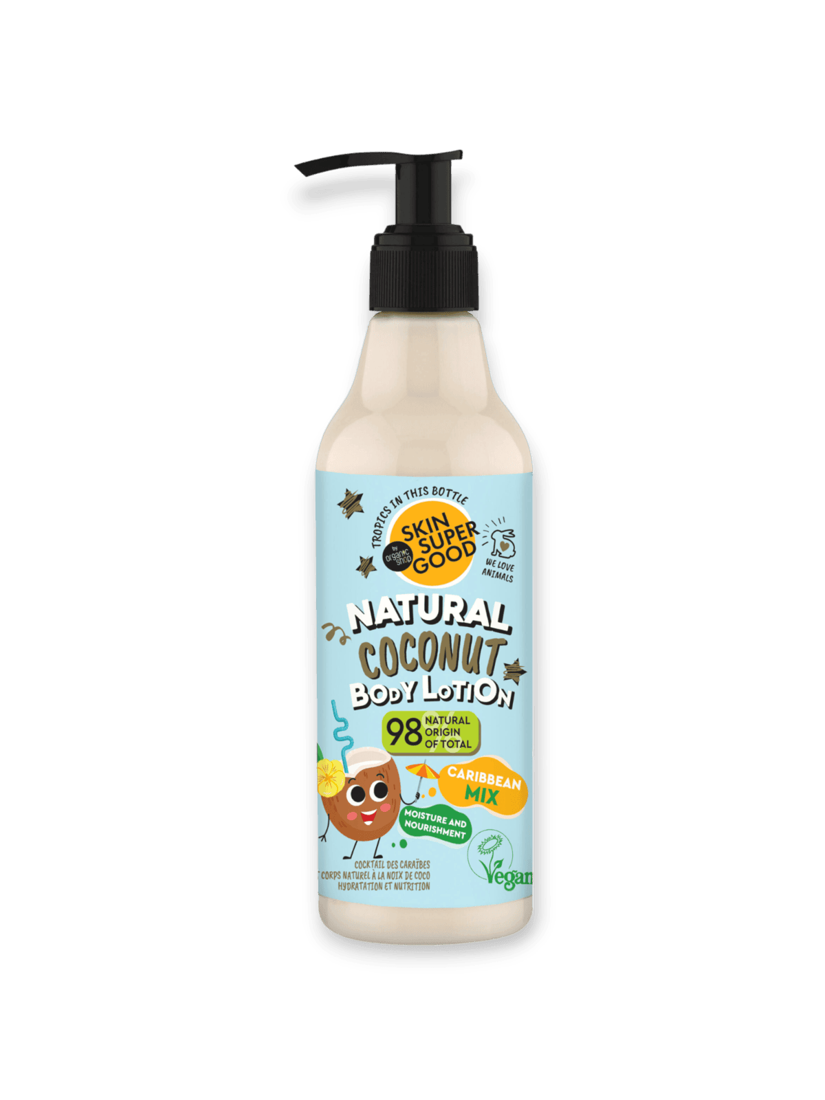 Лосион за тяло Кокос, Organic Shop, 250 мл