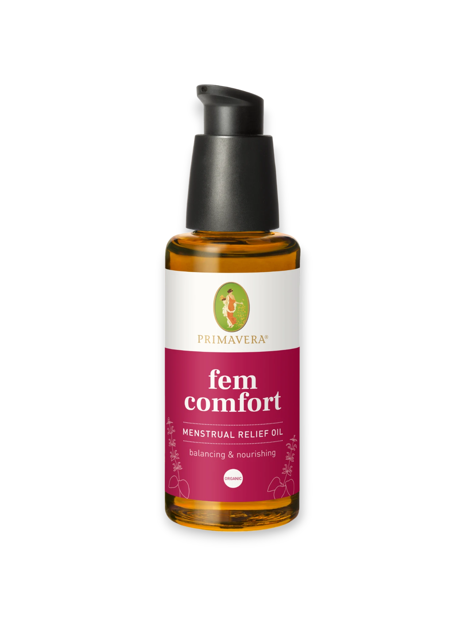 Масажно масло Менструален баланс, Fem Comfort 50 мл Primavera