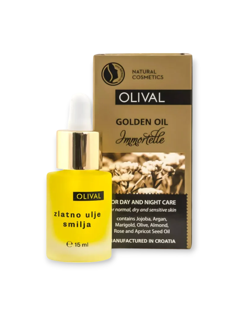 Златно масло за лице с безсмъртниче - 15 мл Olival
