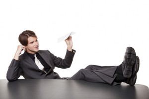 Bored businessman