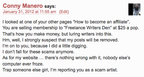 Conny-you're a scam
