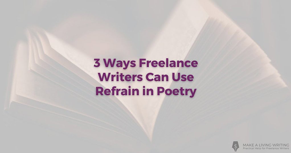 image with a book flipping open to illustrate refrain in poetry
