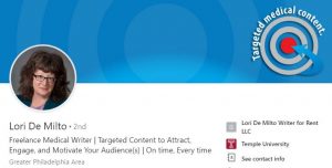 Lori De Milto Freelance Writer LinkedIn Profile
