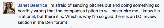 Successful freelance writer fear