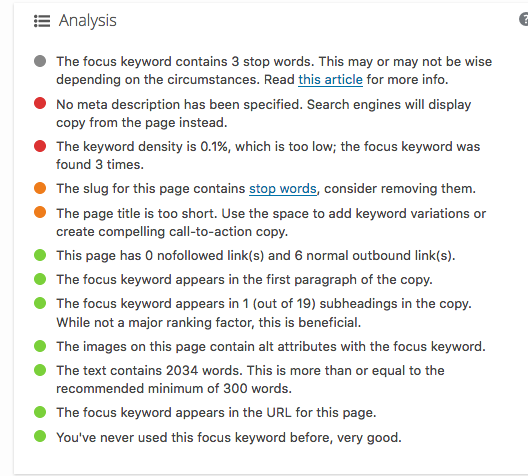How to write a blog - Yoast SEO results