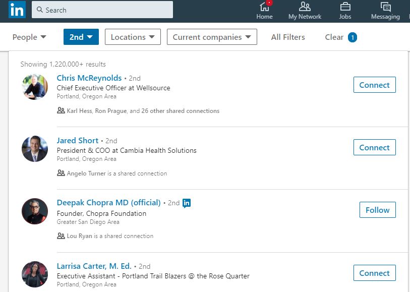 Search LinkedIn People