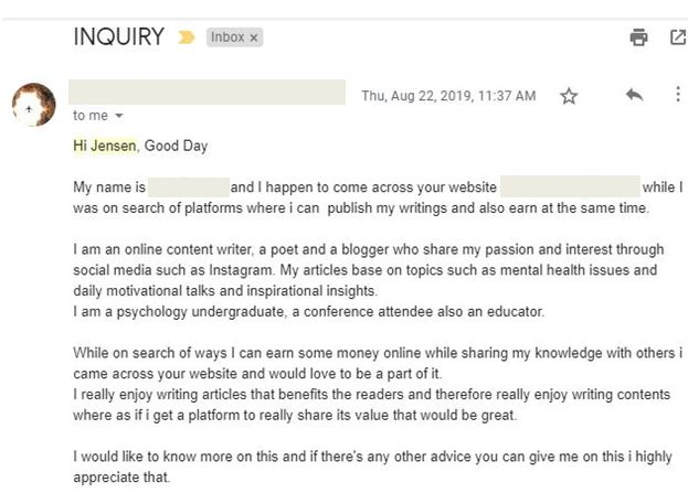 Blog Writing Pitch Fails