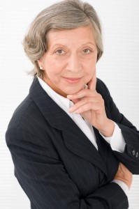 Senior businesswoman professional portrait smart