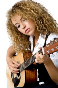 A songwriter gets in tune