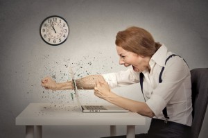 Furious worker wants to quit day job.
