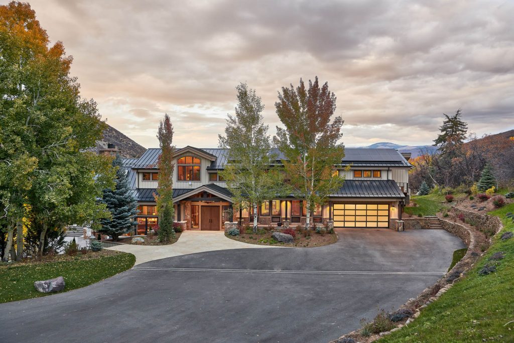 Exterior in the Snowmass Creek Home by Maley Building Corporation