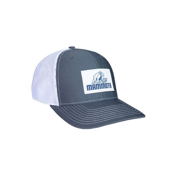 Mammoth gray and white trucker hat