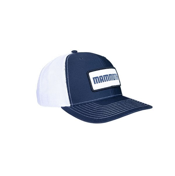 Mammoth Navy and White trucker hat