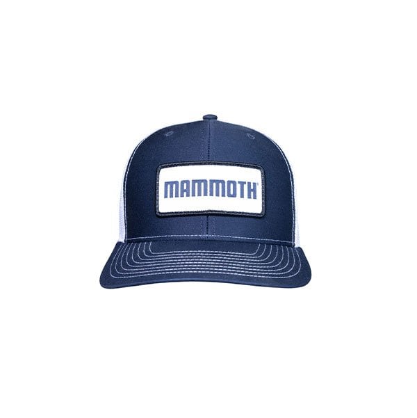Mammoth Navy and White trucker hat