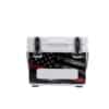 flag print with red line on cruiser cooler