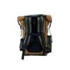 tropic bag back view with straps tan and green
