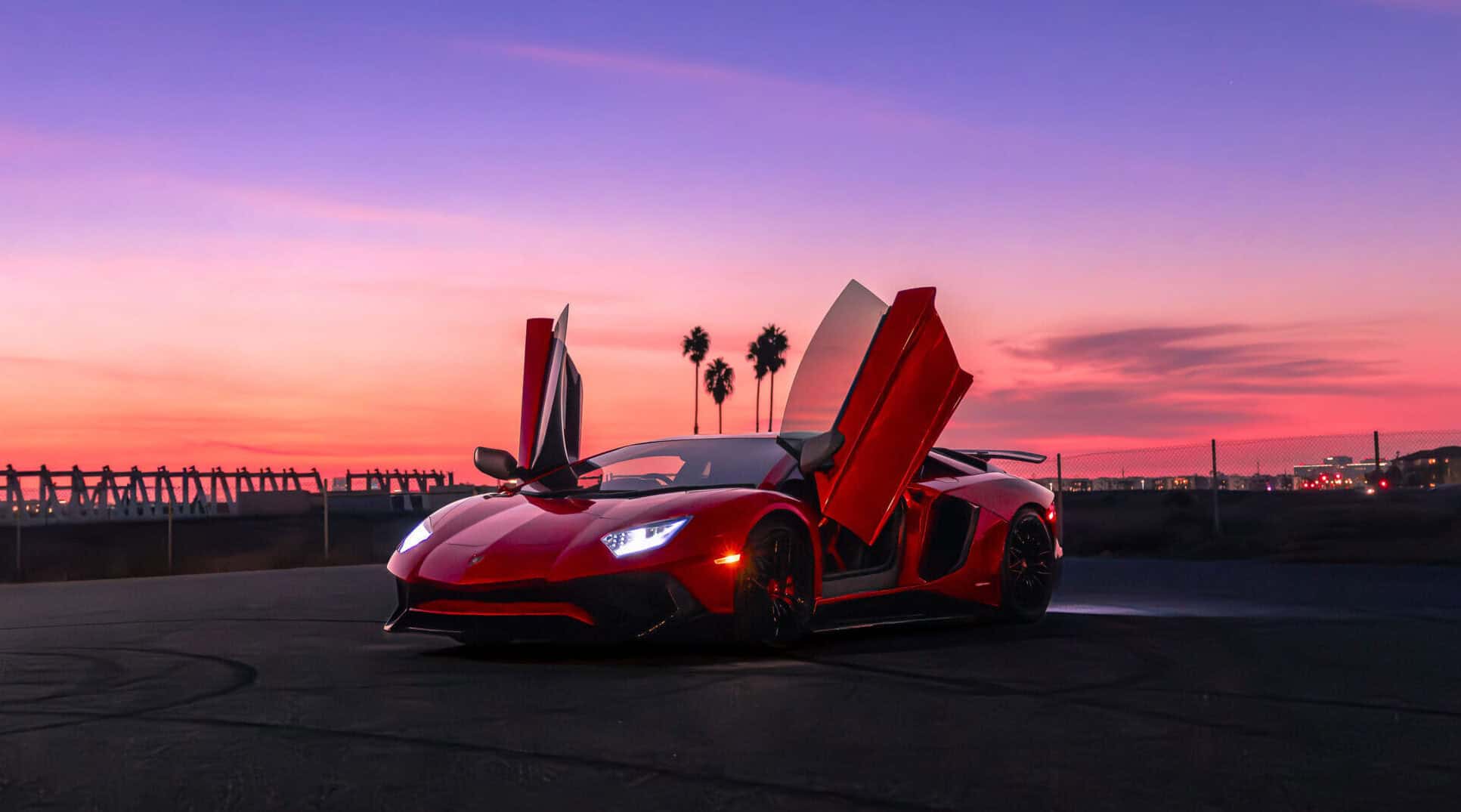 Lamborghini Aventador SV Luxury Car Rental in Orange County and Southern California