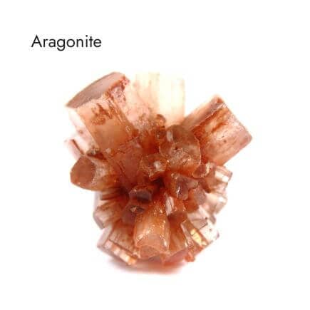 orange aragonite crystal
