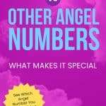 Vibrant Pinterest pin with purple gradient background featuring “444 VS OTHER ANGEL NUMBERS” in contrasting light pink and turquoise text. The subtitle “WHAT MAKES IT SPECIAL” appears in white beneath the main title. A bright yellow starburst call to action at the bottom reads “See Which Angel Number You Need Most → Read the Post!” The website URL “MANIFESTEVERYDAY.COM” is displayed on a turquoise banner at the bottom of the pin. The design uses a modern color scheme to attract attention to the unique aspects of angel number 444 compared to other spiritual number sequences. manifesteveryday.com