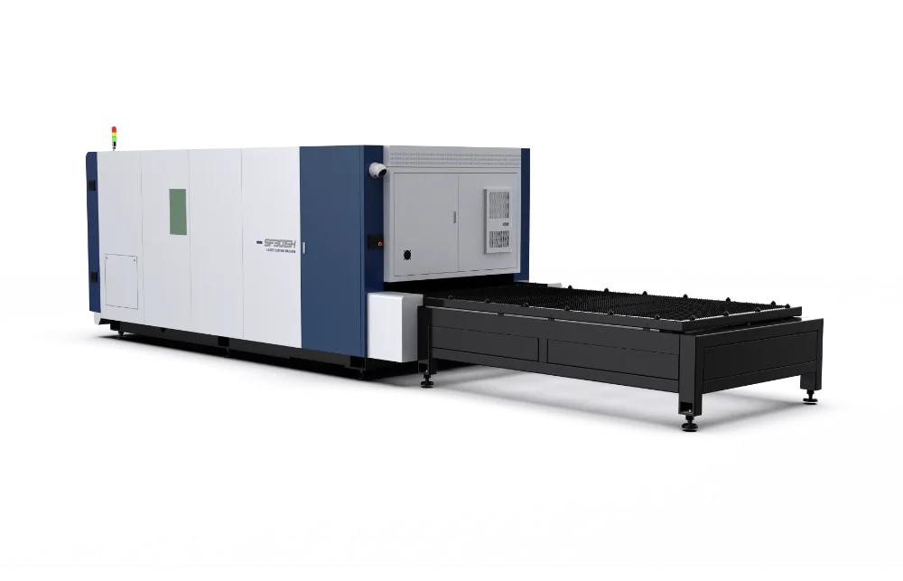 Sf3015hc Fibre Laser Cuter With Shuttle Exchange Table Rear Uk