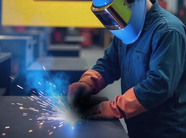 A Fibre Laser Welding Safety Backdrop