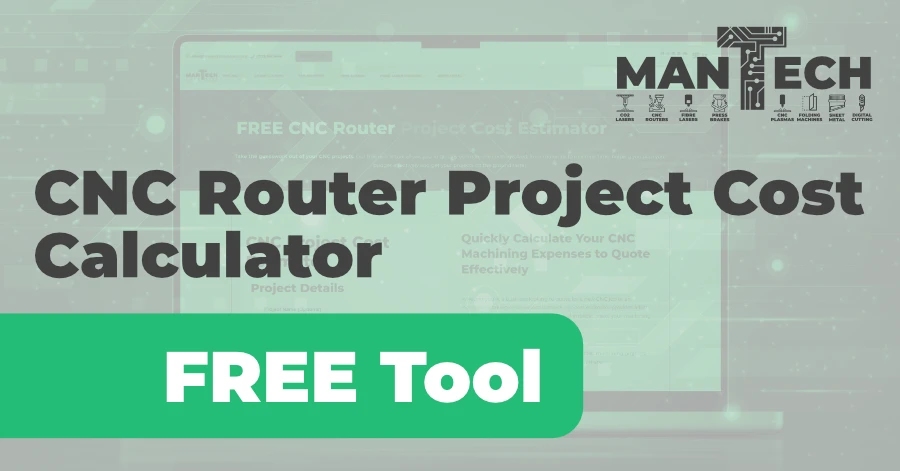 Free cnc router project costing calculator mantech uk tool