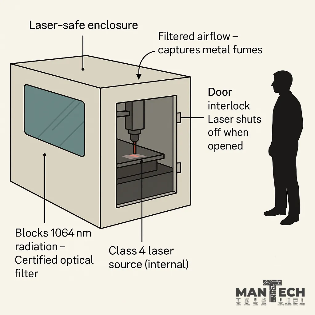 Fibre laser safety diagram mantech