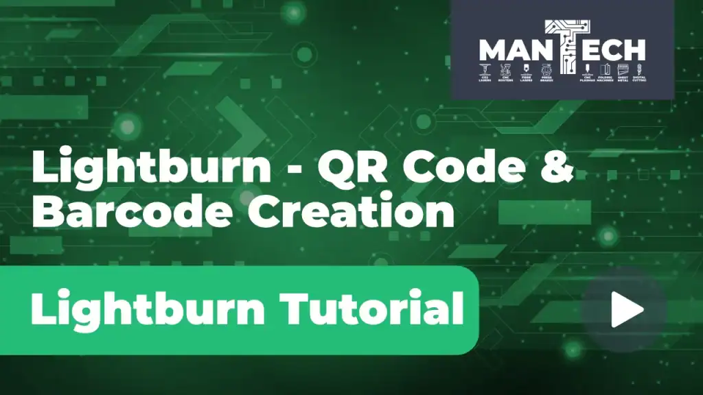 Lightburn qr code and barcode creation