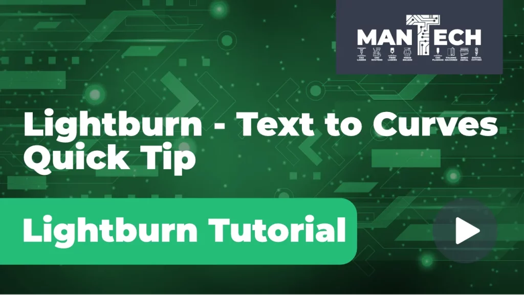 Lightburn text to curves video