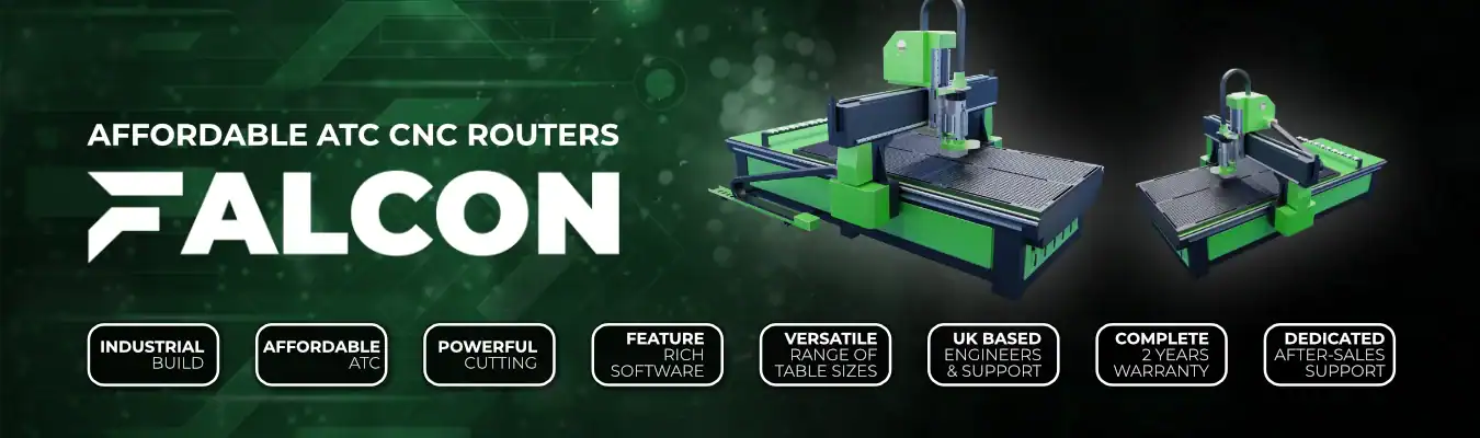Affordable falcon atc cnc router range by mantech uk