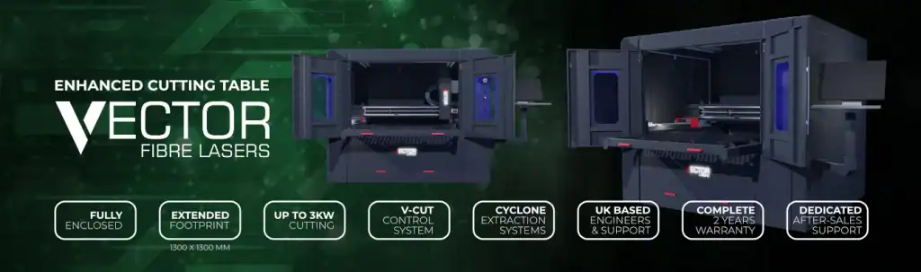 Vector fl130fibre laser cutter mantech uk