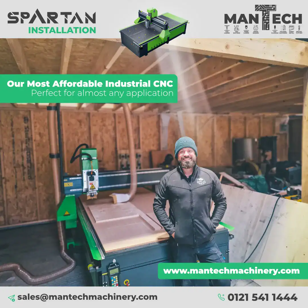 Affordable spartan cnc router installation for a woodworking customer in sligo ireland uk