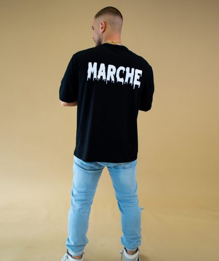 Oversized black t-shirt (back printed)