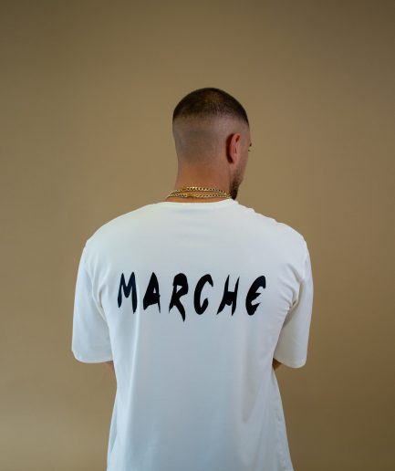 White oversized t-shirt (back logo printed)