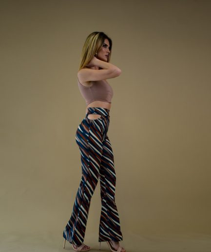 Brown zebra inspired outfit