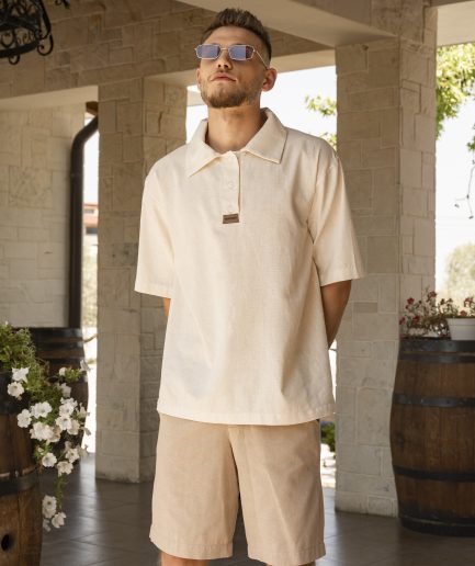 Satin & Rodeo Dust Linen Polo Outfit
