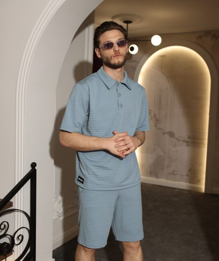Regent Grey Square-Pattern Outfit