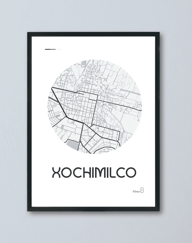 Xochimilco Blanco y Negro