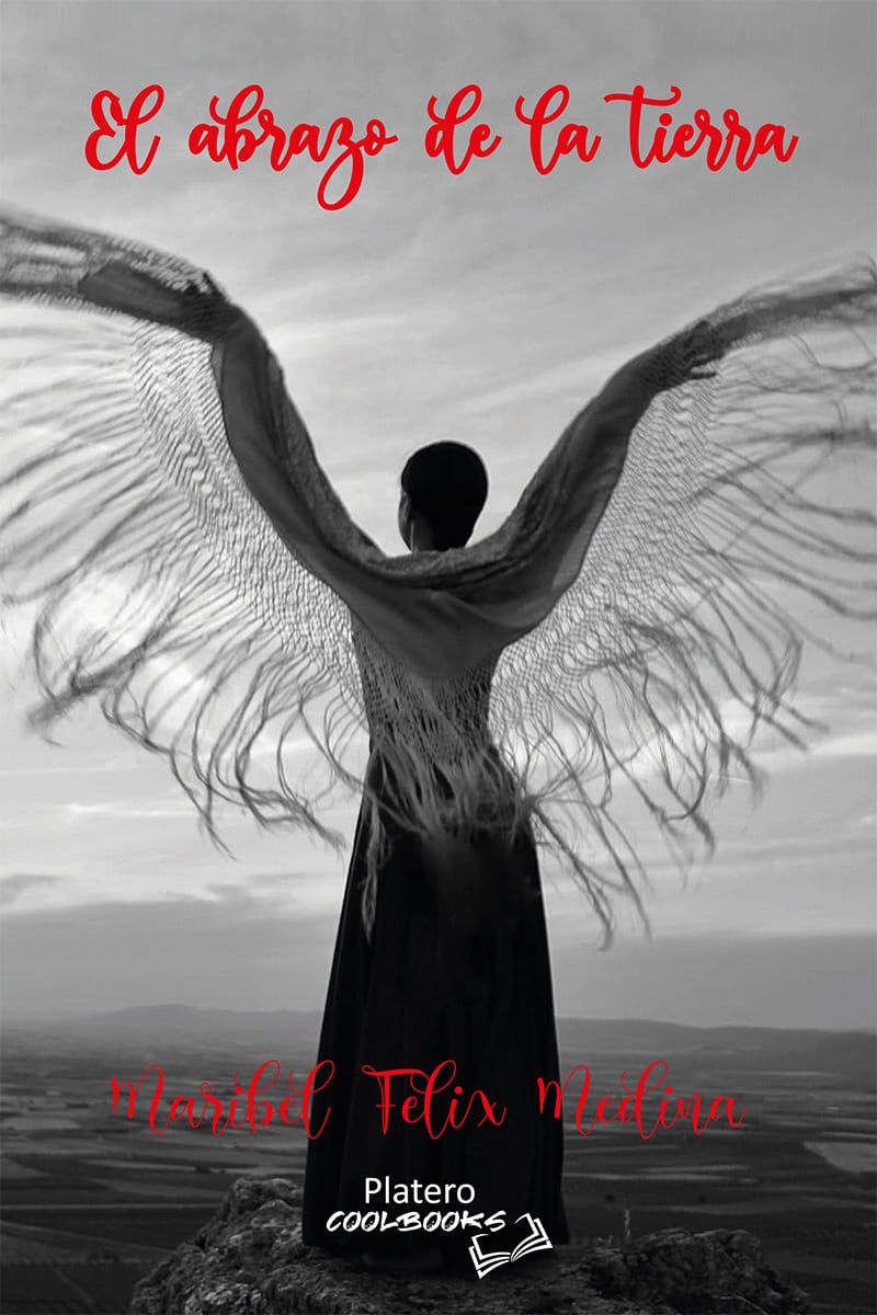 1. Ángel con alas de tela en paisaje natural, simbolizando libertad y paz en la naturaleza.