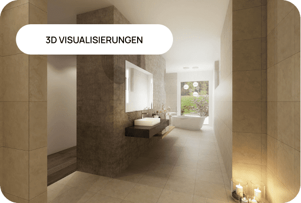 3D-Visualisierung eines architektonischen Badezimmers mit Waschbecken und Toilette im Immobilienbereich.