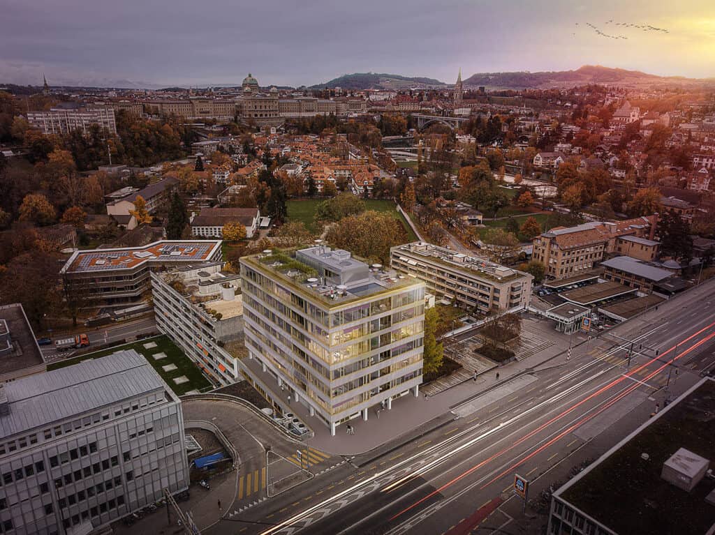 3D Visualisierung einer Immobilien von aussen.