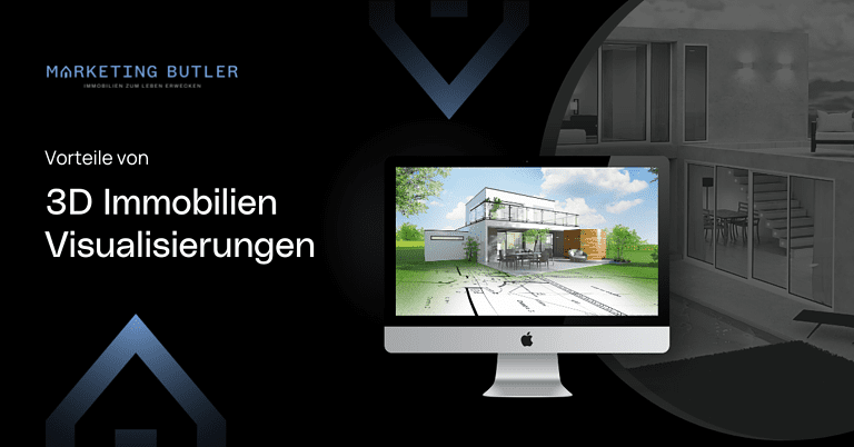 Marketing buller Immobilien Visualisierung.