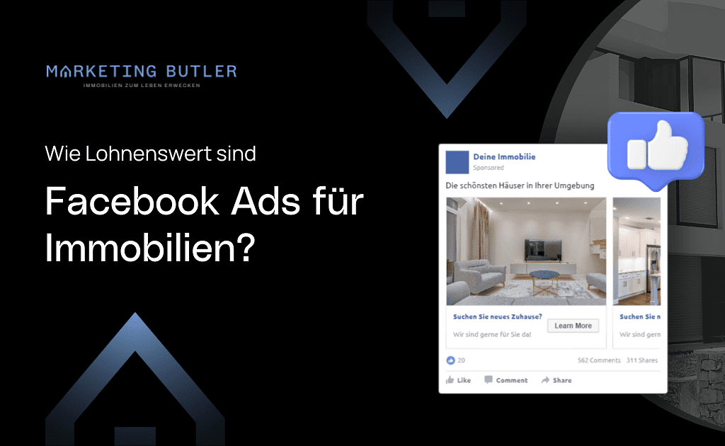 Immobilienwerbung auf Facebook.