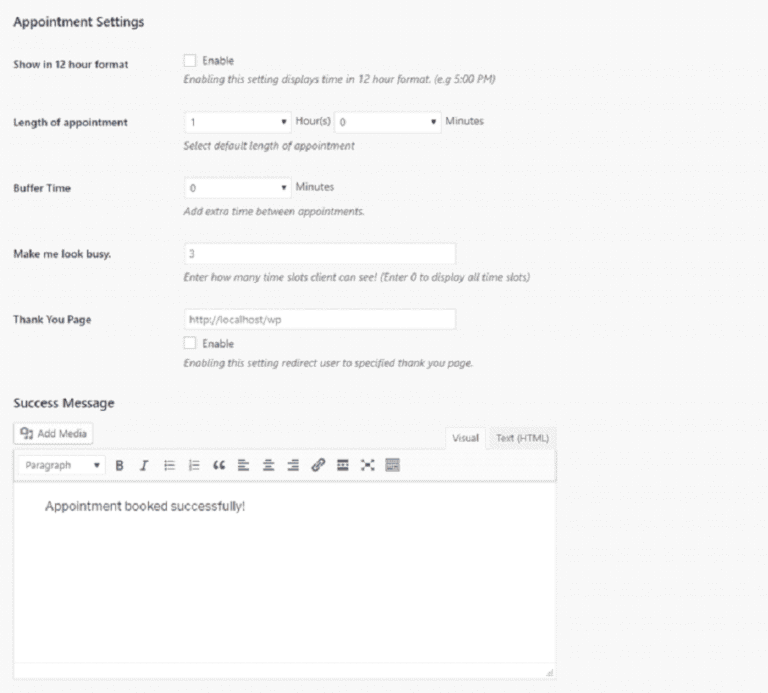 Appointment scheduling interface on Marketing By Rob website for seamless client booking and efficient marketing solutions, focusing on digital marketing, appointment management, and customer engagement.