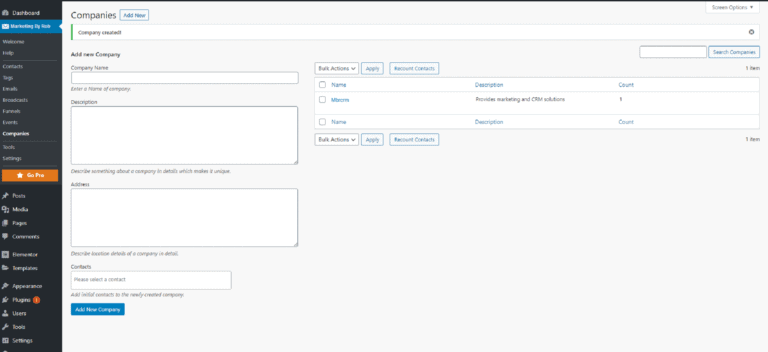 Introduction to Companies