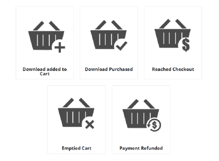 Download cart icon with plus sign for adding items to shopping cart in an online store.
